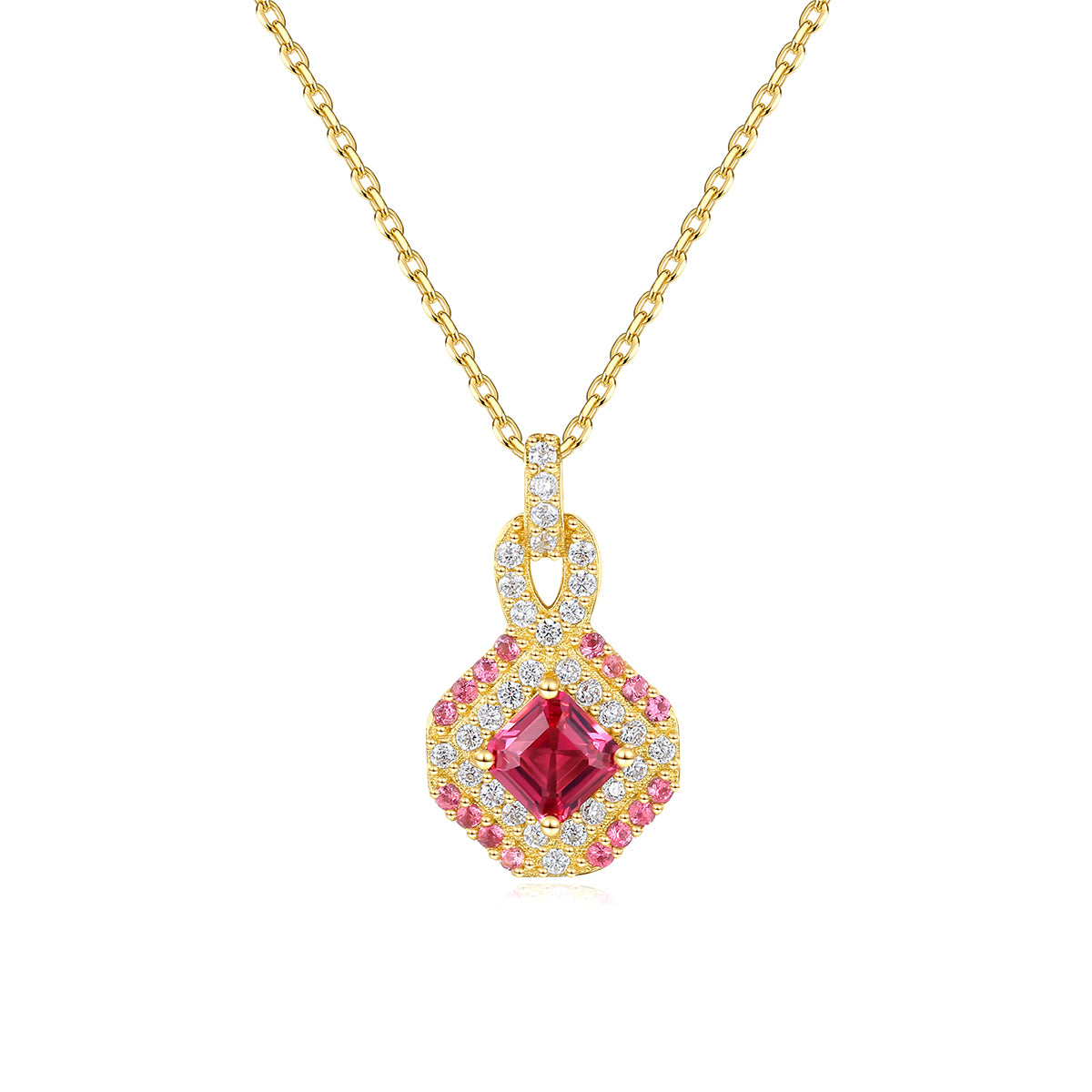 Rød Rubin Sett – Norway Jewelry