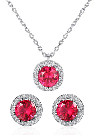 Ruby Silver Set