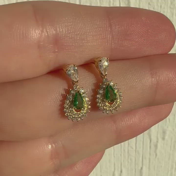 Grøn Emerald 18K